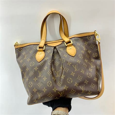 louis vuitton palermo 2way shoulder hand bag monogram m40145